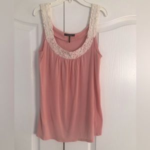 Daisy Fuentes large lacy tank top